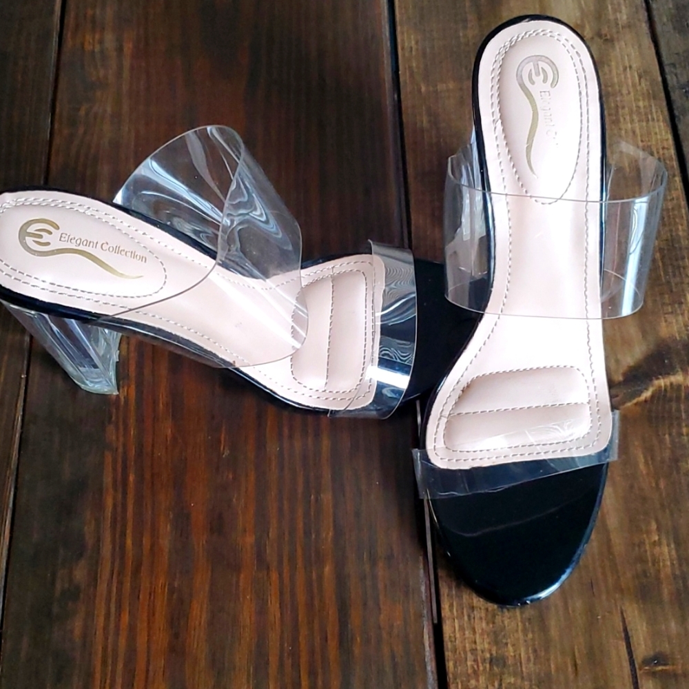 Clear heels